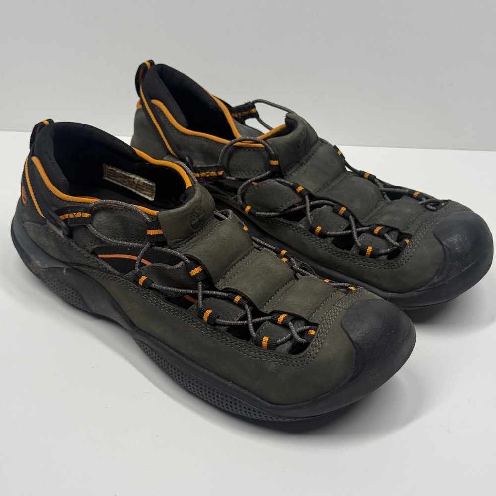 Timberland Water Shoe Slip On Gray Nubuck Leather Outdoor Size 10M